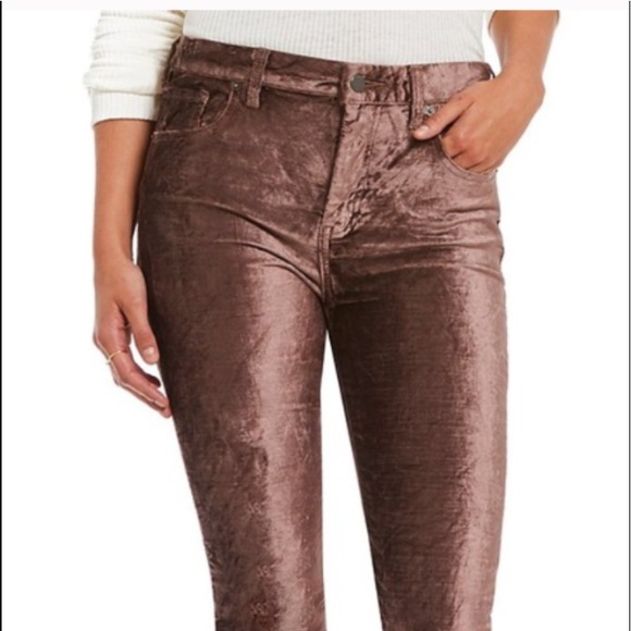 FREE PEOPLE Velvet Cropped Flare Jeans - Picture 6 of 8